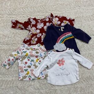 Colorful Baby Tops Set